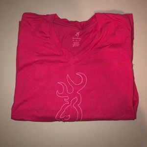 Browning long sleeve tee with camo sleeves